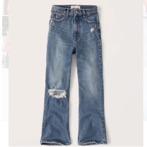 ABERCROMBIE & FITCH ULTRA HIGH RISE KICK FLARE JEANS